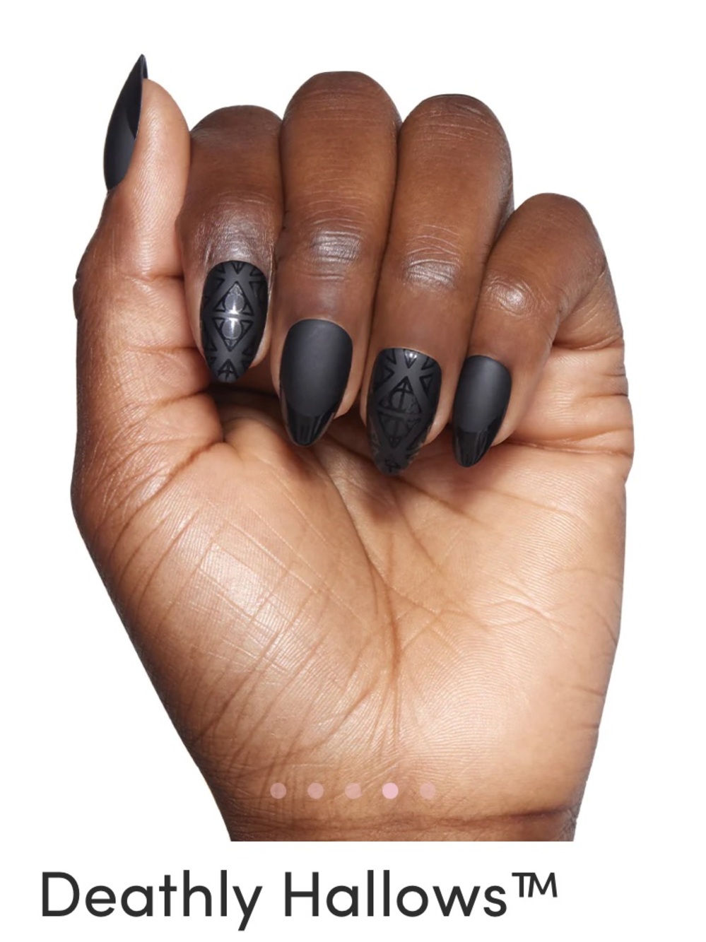 Harry Potter x Glamnetic Deathly Hallows Black Press-On Nails - Picture 3 of 4